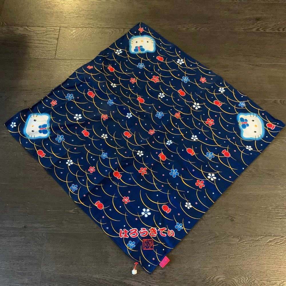 Hello Kitty table cloth / cover cloth with mini bell Made in Japan